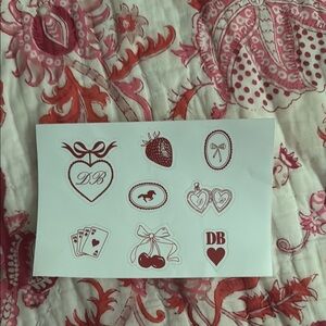 Dairy Boy Red and White Sticker Set